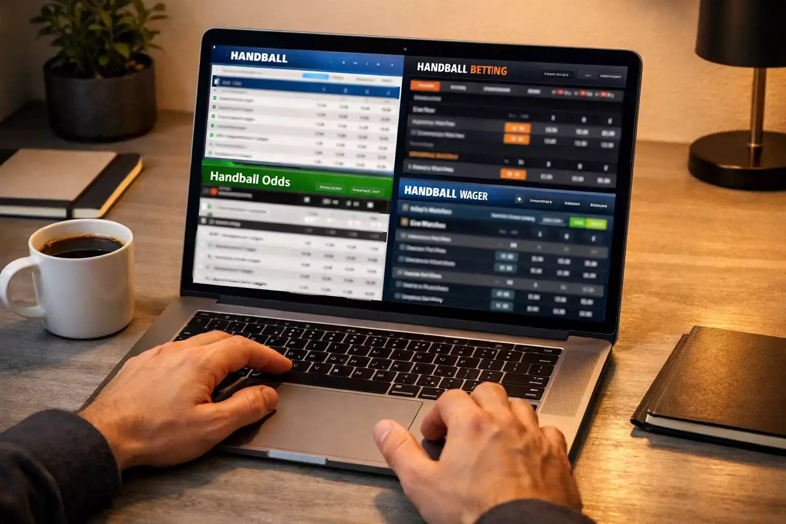 Ordinateur portable avec diff&eacute;rentes plateformes de paris affich&eacute;es